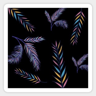 vibrant fern leaf print Sticker